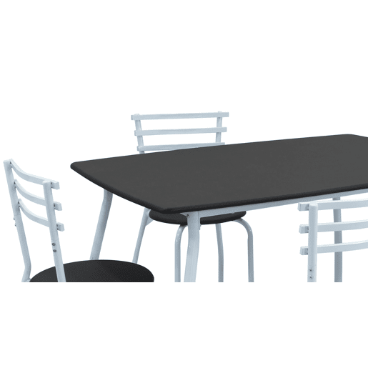 Conjunto mesa fixa com 4 cadeiras SARA