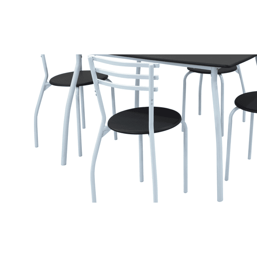 Conjunto mesa fixa com 4 cadeiras SARA