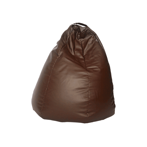 Puff PERA cor chocolate couro sintético 65x88cm