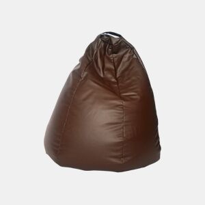 Puff PERA cor chocolate couro sintético 65x88cm