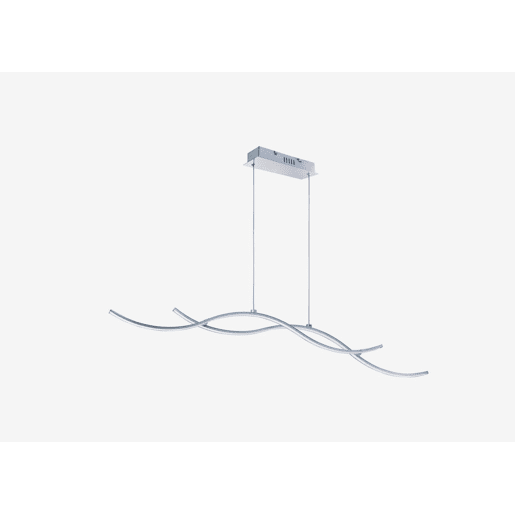 Suspensão SEA led prata 20W 110x120x9cm
