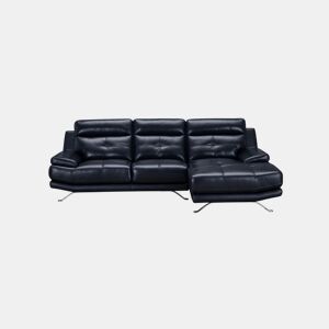 Chaise longue de pele 4 lugares HAWAI lado direito azul marinho