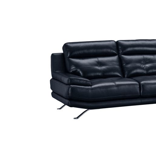 Chaise longue de pele 4 lugares HAWAI lado direito azul marinho