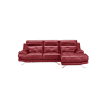 Chaise longue de pele 4 lugares HAWAI lado direito cor vermelha