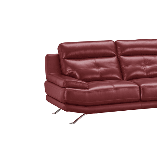 Chaise longue de pele 4 lugares HAWAI lado direito cor vermelha