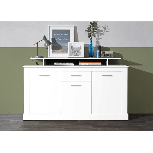 Aparador 3 portas e 1 gaveta ARESE branco