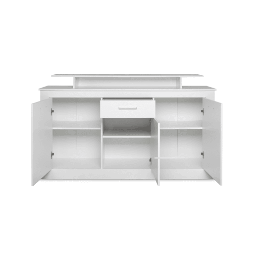 Aparador 3 portas e 1 gaveta ARESE branco