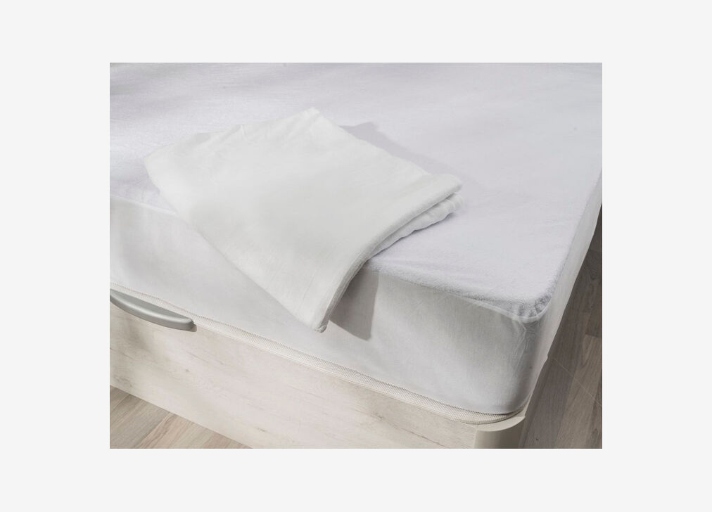 Protector de colchón impermeable aloe vera cama 160cm