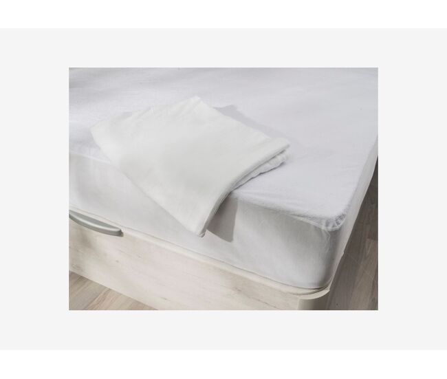 Protector de colchón impermeable aloe vera cama 160cm