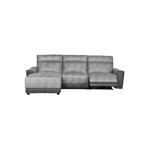 Chaise longue relax elétrico 4 lugares MOON lado esquerdo cinza