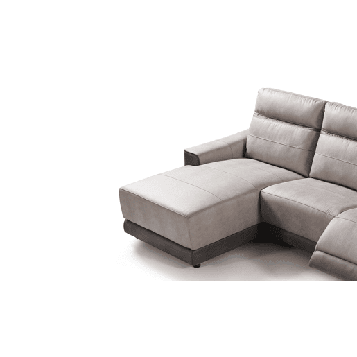 Chaise longue relax elétrico 4 lugares MOON lado esquerdo cinza