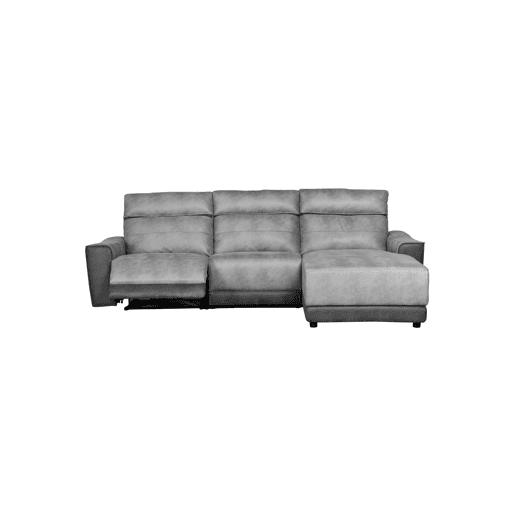 Chaise longue relax elétrico 4 lugares MOON lado dereito cinza