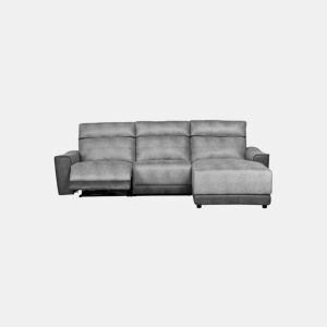 Chaise longue relax elétrico 4 lugares MOON lado dereito cinza
