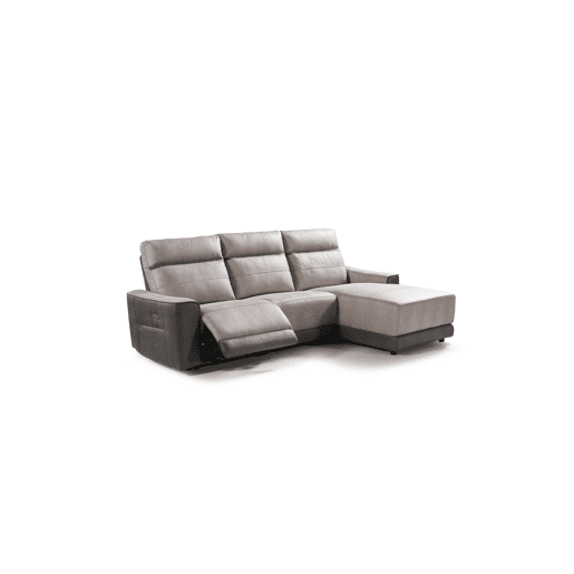 Chaise longue relax elétrico 4 lugares MOON lado dereito cinza