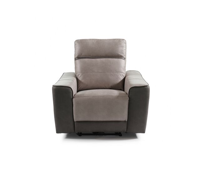 Sillón relax eléctrico moon color gris claro y gris oscuro - conforama