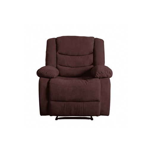 Poltrona CHEF2 relax em tecido de cor chocolate