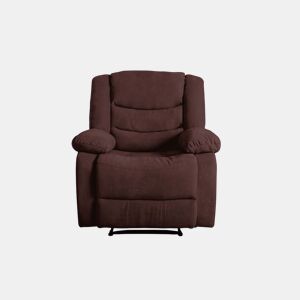 Poltrona CHEF2 relax em tecido de cor chocolate