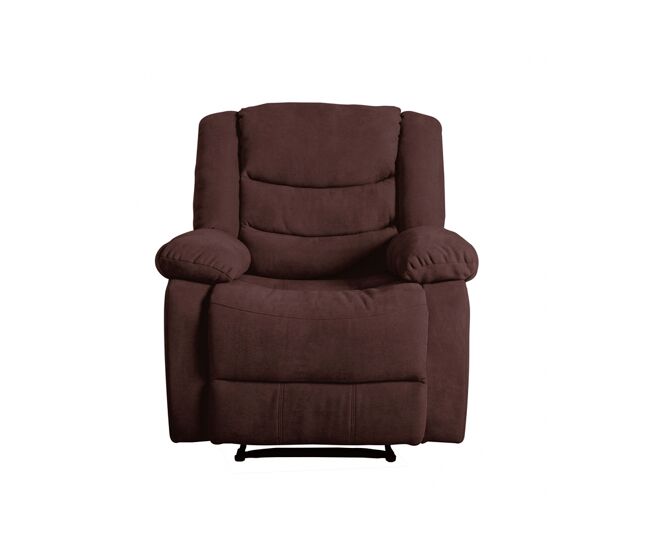 Sillón relax de tela chef2 color chocolate - conforama