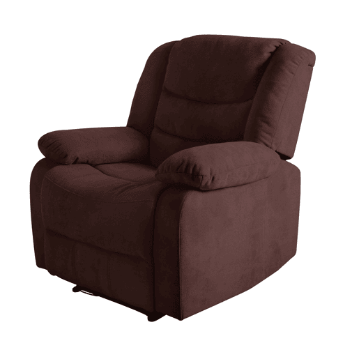 Poltrona CHEF2 relax em tecido de cor chocolate