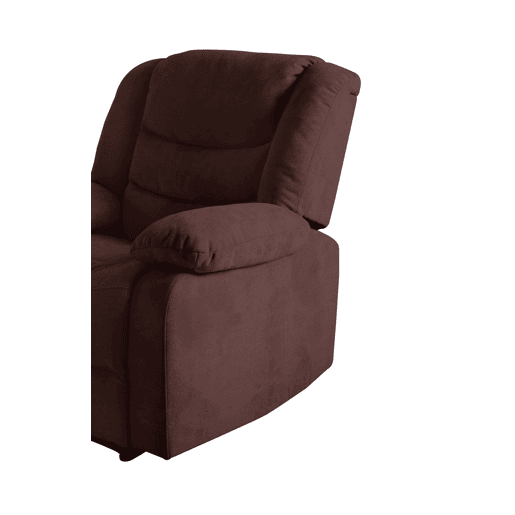 Poltrona CHEF2 relax em tecido de cor chocolate