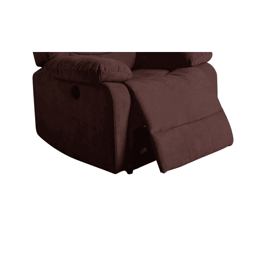 Poltrona CHEF2 relax em tecido de cor chocolate