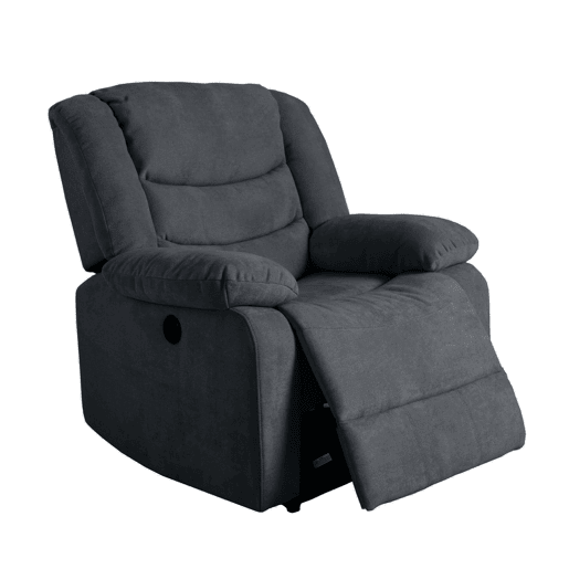 Poltrona CHEF2 relax em tecido de cor antracite