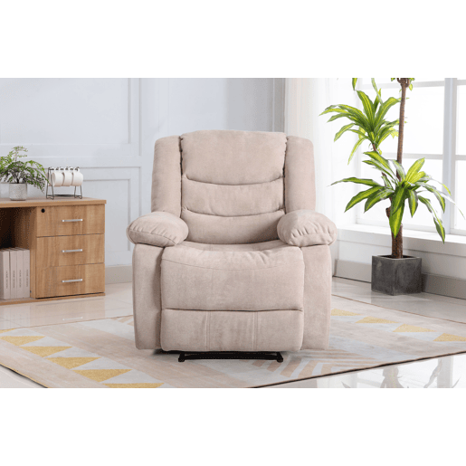 Poltrona CHEF2 relax em tecido de cor vison