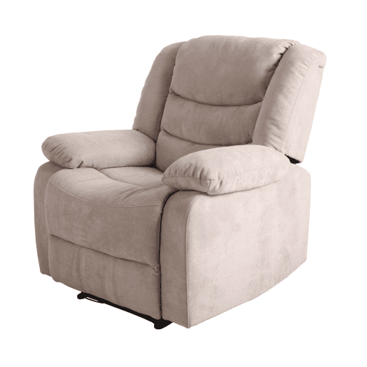 Poltrona CHEF2 relax em tecido de cor vison