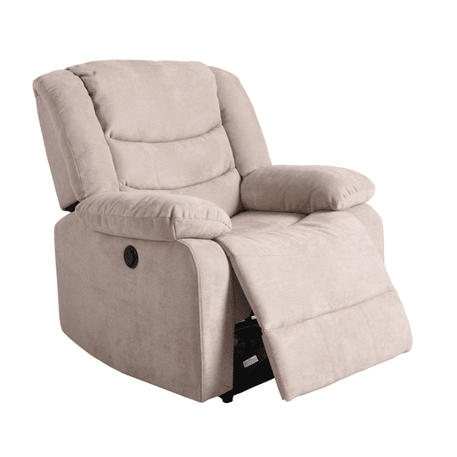 Poltrona CHEF2 relax em tecido de cor vison