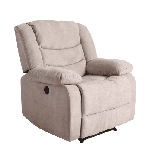 Poltrona CHEF2 relax em tecido de cor vison