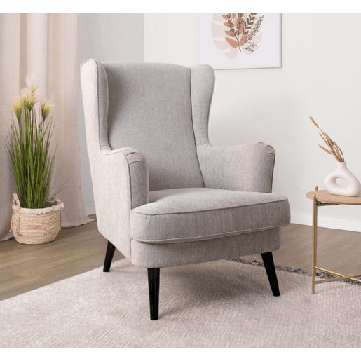 Poltrona decorativa cor bege WENDY Poltrona decorativa cor bege WENDY