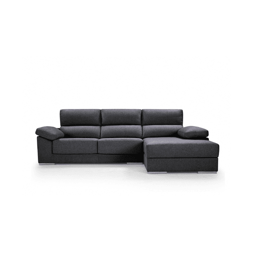 Chaise longue 4 lugares NOEMI XL lado direito cor antracite
