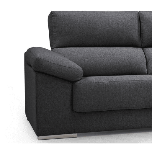 Chaise longue 4 lugares NOEMI XL lado direito cor antracite