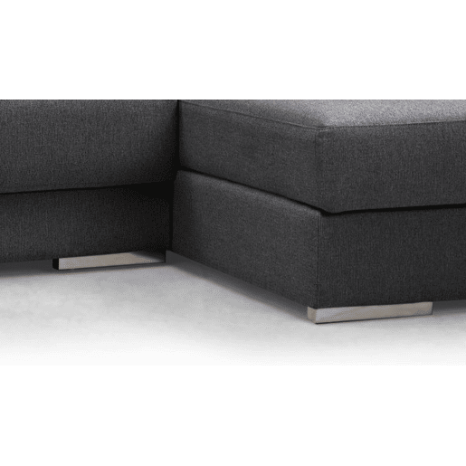 Chaise longue 4 lugares NOEMI XL lado direito cor antracite