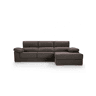 Chaise longue 4 lugares NOEMI XL lado direito cor chocolate