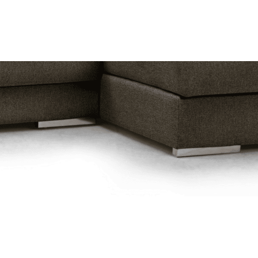 Chaise longue 4 lugares NOEMI XL lado direito cor chocolate