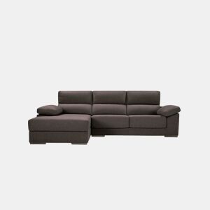 Chaise longue 4 lugares NOEMI xL lado esquerdo cor chocolate