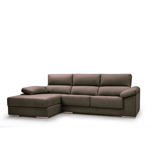 Chaise longue 4 lugares NOEMI xL lado esquerdo cor chocolate