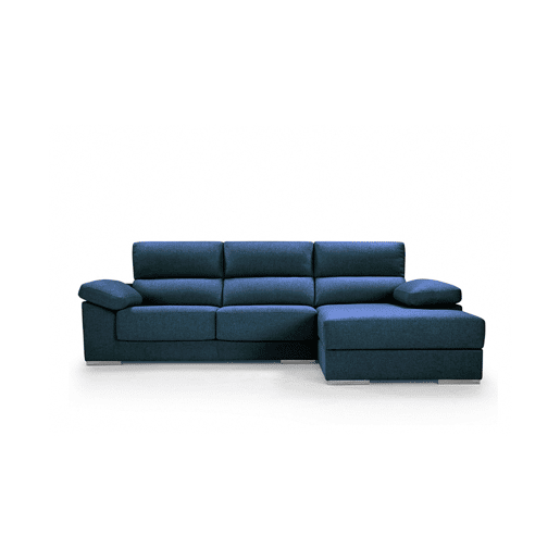 Chaise longue 4 lugares NOEMI XL lado direito cor azul marinho
