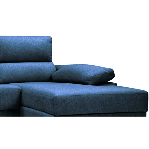 Chaise longue 4 lugares NOEMI XL lado direito cor azul marinho