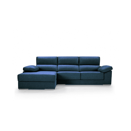 Chaise longue 4 lugares NOEMI XL lado esquerda cor azul marinho