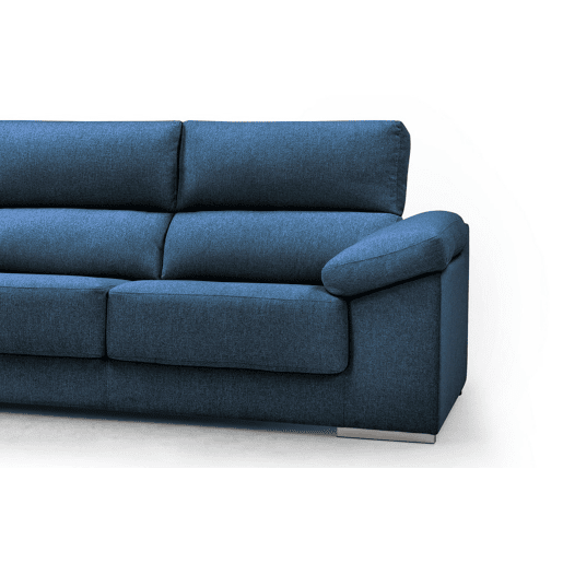 Chaise longue 4 lugares NOEMI XL lado esquerda cor azul marinho