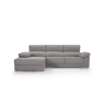 Chaise longue 4 lugares NOEMI XL lado esquerda cor cinza claro