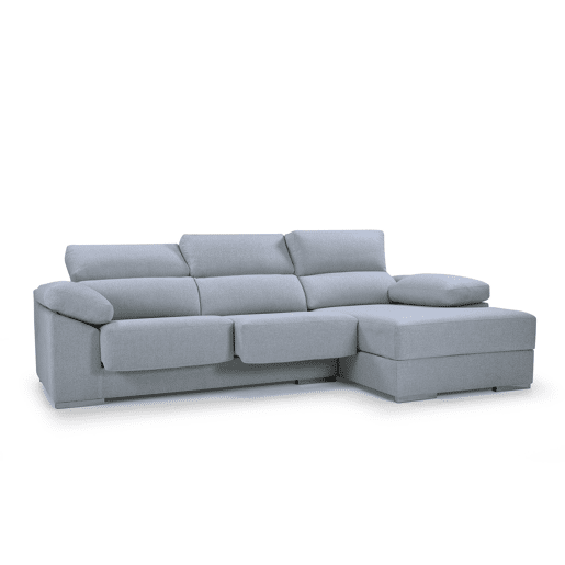 Chaise longue 4 lugares NOEMI XL lado direito cor azul claro