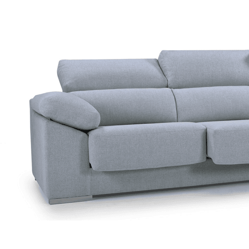 Chaise longue 4 lugares NOEMI XL lado direito cor azul claro