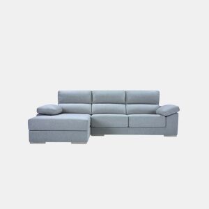 Chaise longue 4 lugares NOEMI lado esquerdo cor azul claro