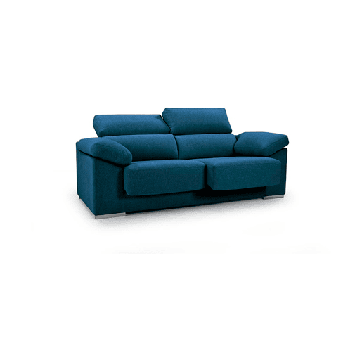 Sofá de 2 lugares NOEMI cor azul escuro Sofá de 2 lugares NOEMI cor azul escuro