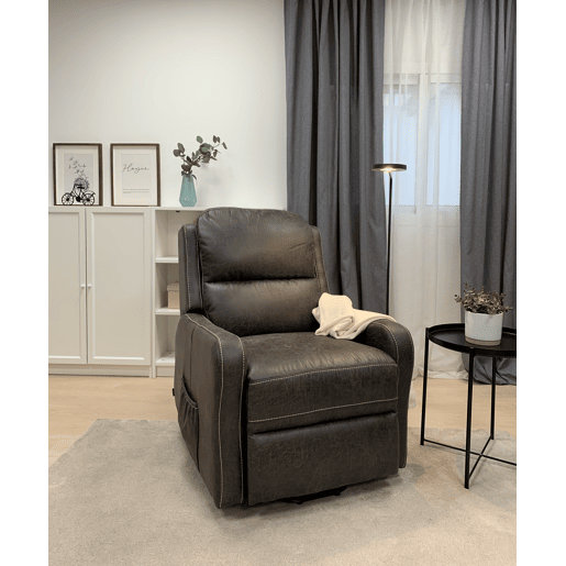 Poltrona relax com massagem HANS cinza Poltrona relax com massagem HANS cinza