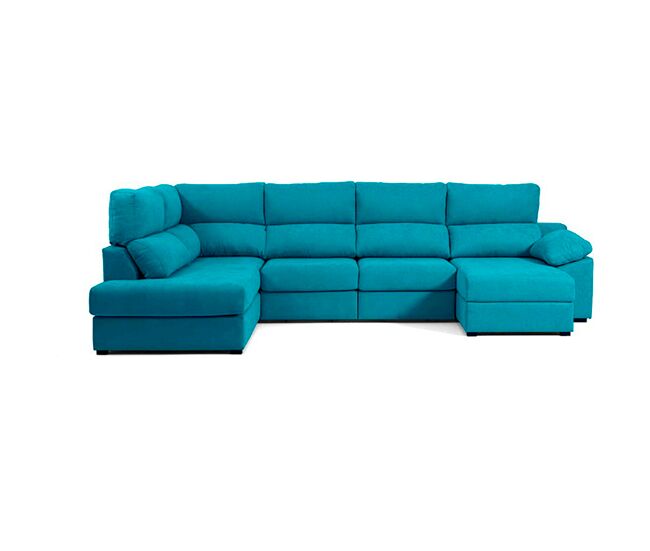 Rinconera con cama DEXTER izquierda 5 plazas azul