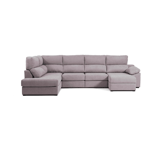 Sofá de canto com cama DEXTER esquerda 5 lugares cinza Sofá de canto com cama DEXTER esquerda 5 lugares cinza